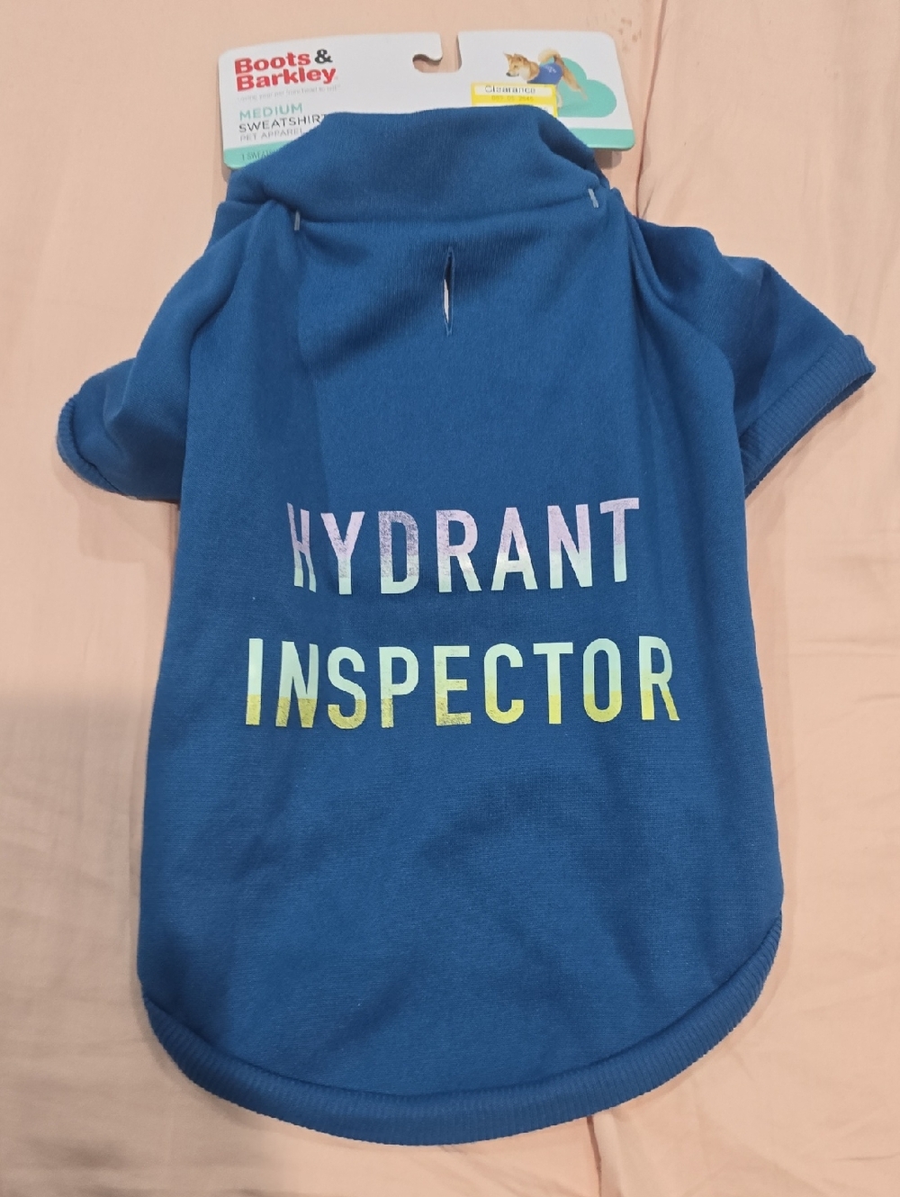 Boots & Barkley Blue "Hydrant Inspector" Kids Sweatshirt